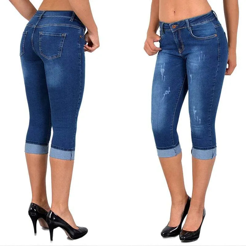 Emilie ™ Denim legging plus maat