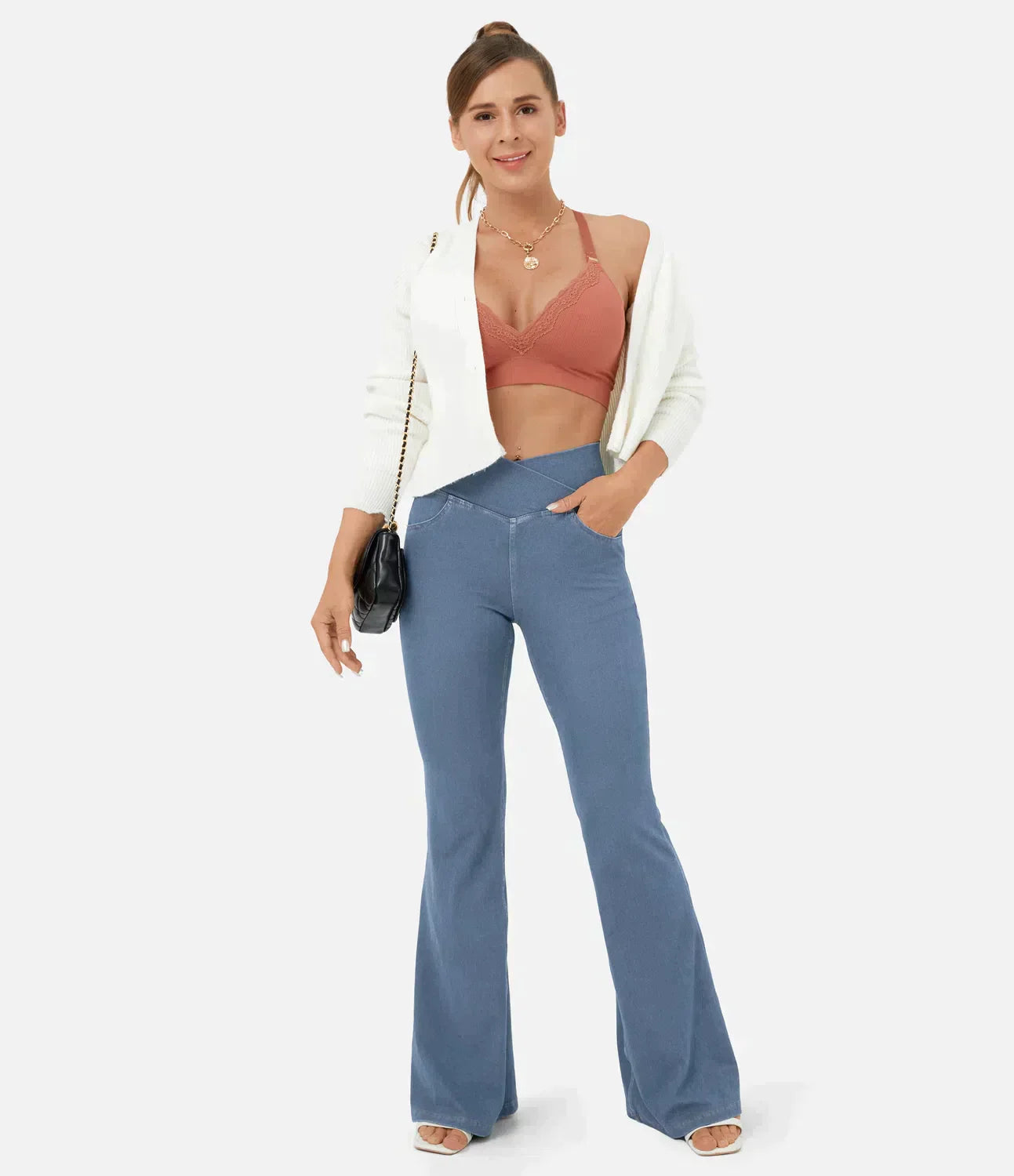 Lisa™ | RetroFlare Stretch Spijker Jeans