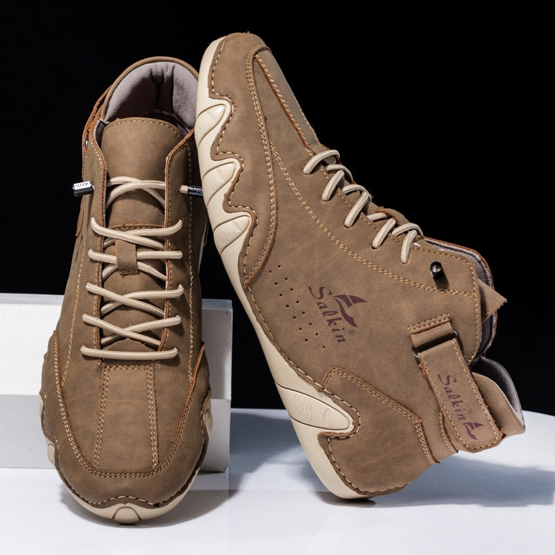 Salkin™ | Comfortabele Antislip Blotevoetschoen van Leer (unisex)
