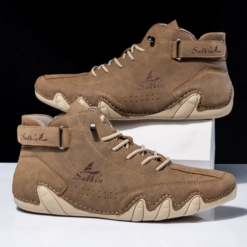 Salkin™ | Comfortabele Antislip Blotevoetschoen van Leer (unisex)