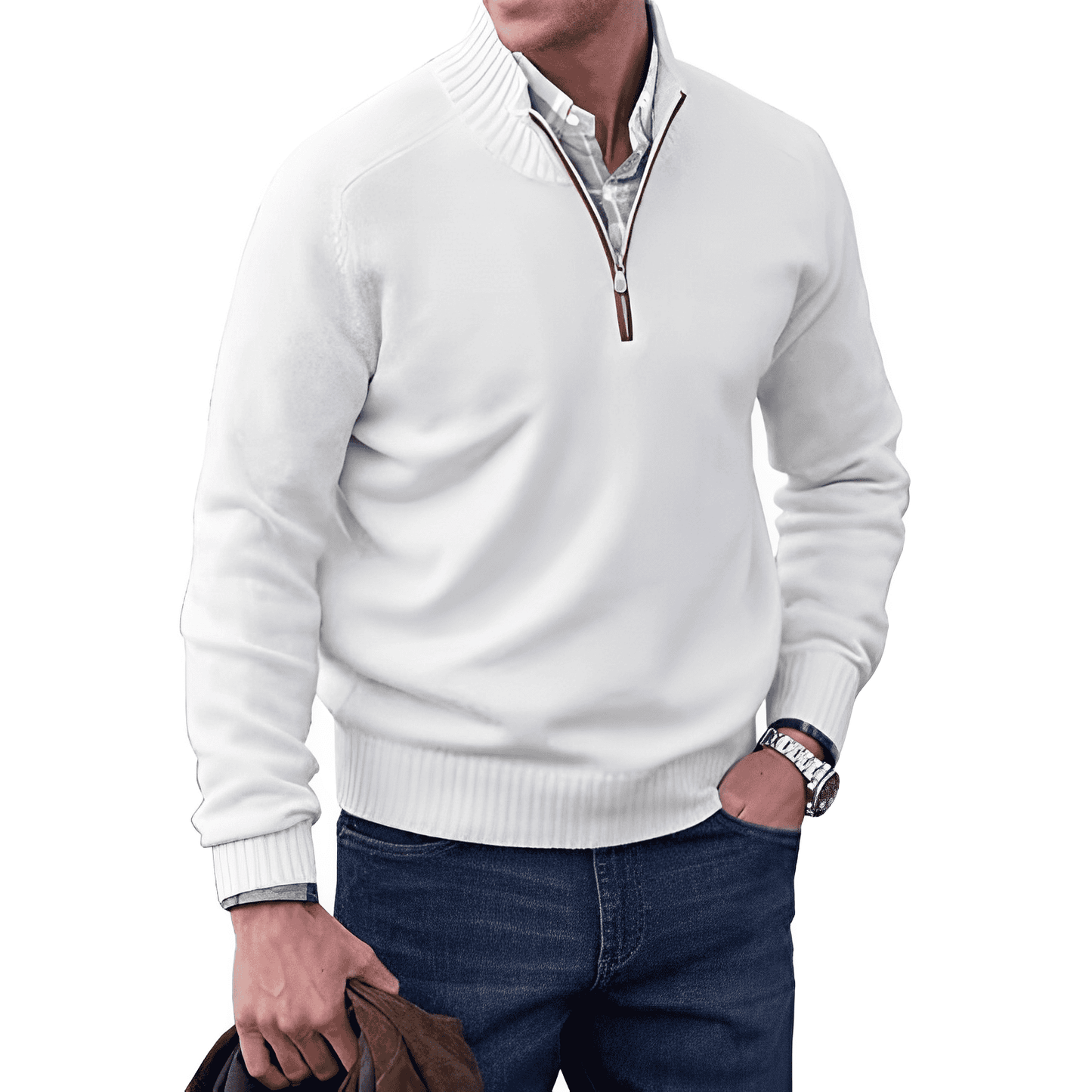 James - Stijlvolle Half Zip Trui