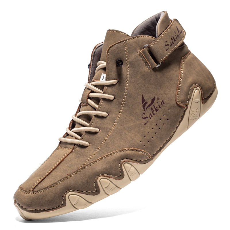Salkin™ | Comfortabele Antislip Blotevoetschoen van Leer (unisex)