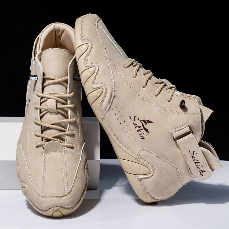 Salkin™ | Comfortabele Antislip Blotevoetschoen van Leer (unisex)
