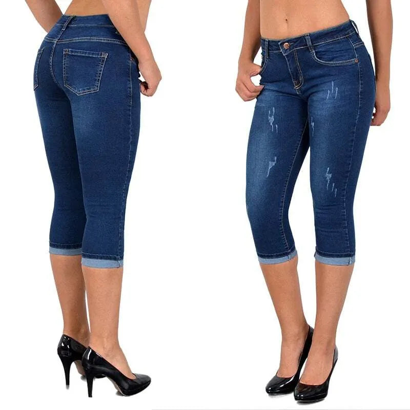 Emilie ™ Denim legging plus maat