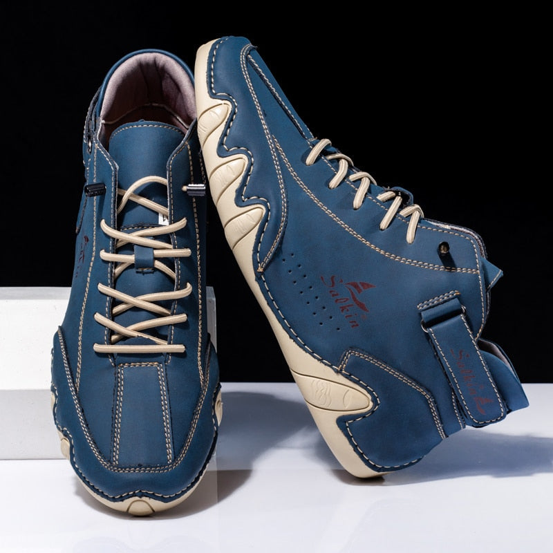 Salkin™ | Comfortabele Antislip Blotevoetschoen van Leer (unisex)