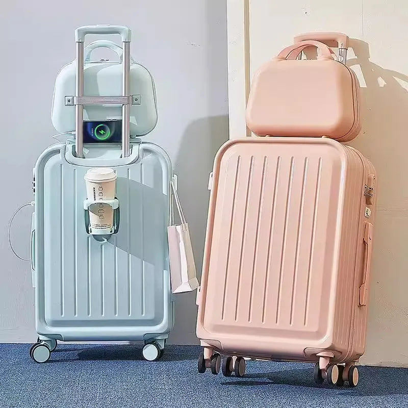 Luxe Koffer + Hand bagage - USB lader