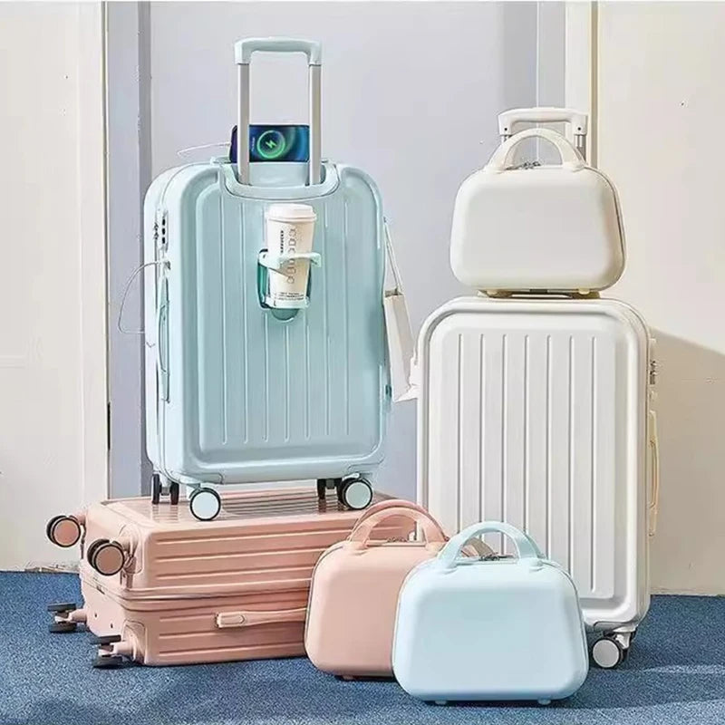 Luxe Koffer + Hand bagage - USB lader