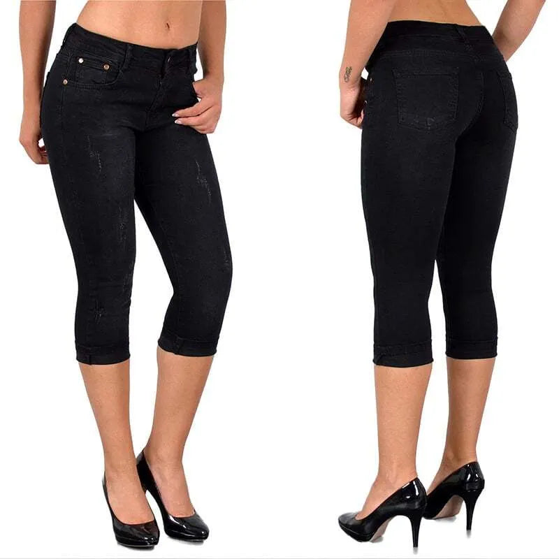 Emilie ™ Denim legging plus maat