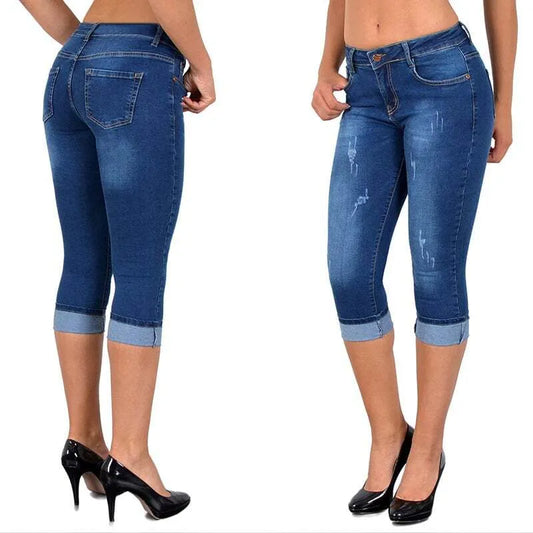 Emilie ™ Denim legging plus maat