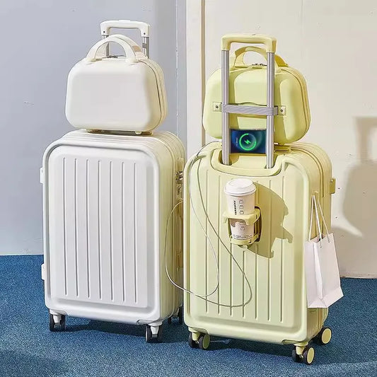Luxe Koffer + Hand bagage - USB lader